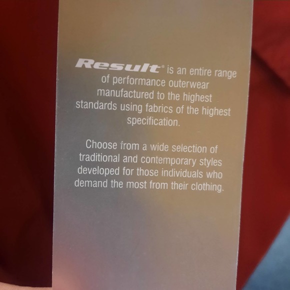 NWT Result StormDri performance outerwear 3 in 1  jacket Red R068X XL - Picture 13 of 13